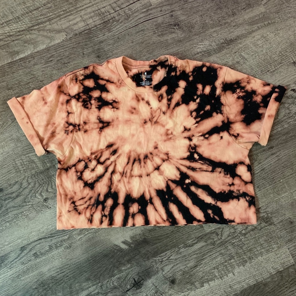 Reverse Tie Dye Crop Tee